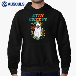 Floral Ghost Stay Creepy Retro Halloween Costume Hoodie