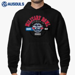 Football 2022 Men's Muke Vs UCF Military Bowl Dueling Helmets Hoodie