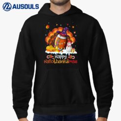 Football Halloween Christmas Thanksgiving Hallothanksmas Hoodie