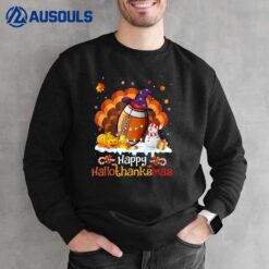 Football Halloween Christmas Thanksgiving Hallothanksmas Sweatshirt