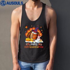 Football Halloween Christmas Thanksgiving Hallothanksmas Tank Top