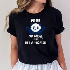 Free Panda Hugs Braves Hit A Homer T-Shirt