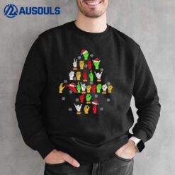 Funny Asl Christmas American Sign Language Sweatshirt