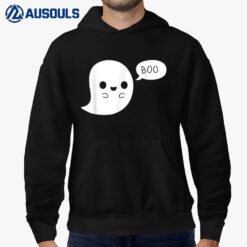 Funny Boo With Ghost & Pumpkins For Halloween Costume Ver 2 Hoodie