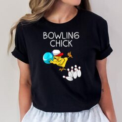 Funny Bowling Gift Women Cute Bowling Chick Sports Athlete T-Shirt