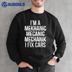 Funny Car Mechanic Men Women Kids Best Auto Mechanic Sweatshirt