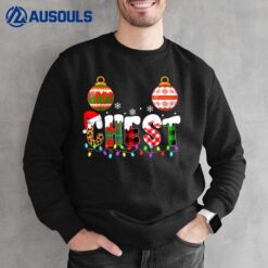 Funny Chest Nuts Couples Christmas Chestnuts Adult Matching Ver 2 Sweatshirt