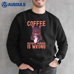 Funny Coffee Cat Mom Christmas Mother Espresso Kitty Dad Kat Sweatshirt