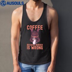 Funny Coffee Cat Mom Christmas Mother Espresso Kitty Dad Kat Tank Top