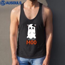 Funny Cow Halloween Costume Cows Boo Tank Top