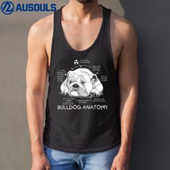 Funny Cute English Bulldog Anatomy Dog Biology Gift Tank Top