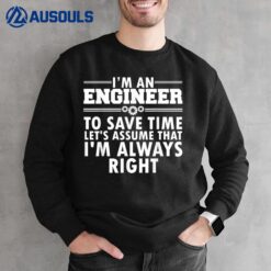 Funny Engineer Art Men Women Professional Engineer Student Sweatshirt