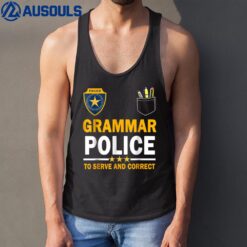 Funny English Teacher Grammar Police Ver 1 Tank Top