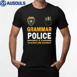 Funny English Teacher Grammar Police Ver 1 T-Shirt