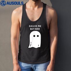 Funny Excuse Me But Boo Cute Ghost Halloween Tank Top