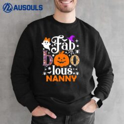 Funny Faboolous Nanny Halloween Sweatshirt