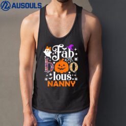 Funny Faboolous Nanny Halloween Tank Top