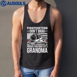 Funny Firefighter Grandma Fireman Grandmother Tank Top