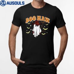 Funny Ghost Halloween Boo Haw Ghosts Cow Cow Western T-Shirt