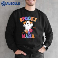 Funny Groovy Spooky Mama Halloween Sweatshirt