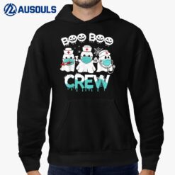 Funny Halloween Boo boo Crew Nurse Ghost Hoodie