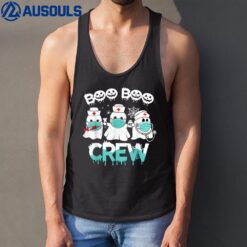 Funny Halloween Boo boo Crew Nurse Ghost Tank Top