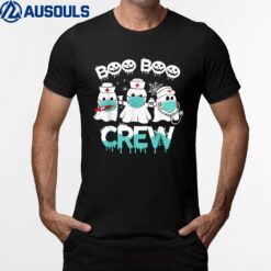 Funny Halloween Boo boo Crew Nurse Ghost T-Shirt