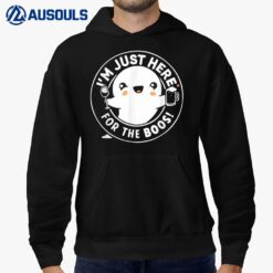 Funny Halloween I'm Just Here The Boos Costume Hoodie