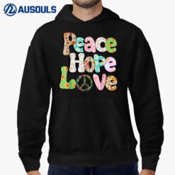 Funny Halloween Peace Sign Love Tie Dye Hippie Hoodie