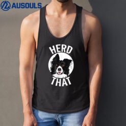 Funny Herd That Border Collie  Animal Lover Dog Tank Top