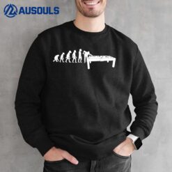 Funny Human Billiards Evolution 8 Ball Pool Cue Stick Player Sweatshirt