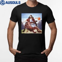 Funny Jesus Crossing Up The Devil Christian T-Shirt