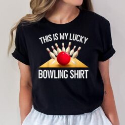 Funny Lucky Bowling  Team Vintage Retro Gift T-Shirt