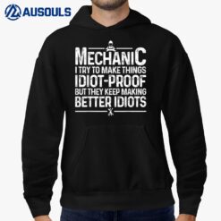 Funny Mechanic Design For Men Dad Car Garage Auto Mechanics Hoodie