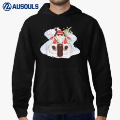Funny Merry Christmas Cool Santa Riding A Motorcycle Hoodie