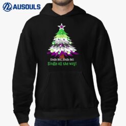 Funny Oriented AroAce Christmas Tree Pride Hoodie