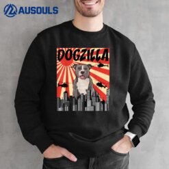 Funny Retro Japanese Dogzilla Staffordshire Bull Terrier Sweatshirt