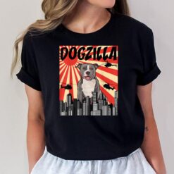 Funny Retro Japanese Dogzilla Staffordshire Bull Terrier T-Shirt