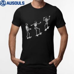 Funny Skeleton Skateboard T-Shirt