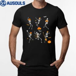 Funny Skeletons Dancing Dance Challenge Halloween Costume T-Shirt