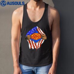 Funny Super Police Dispatcher Hero Job Tank Top