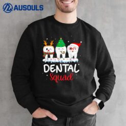 Funny Teeth Santa Reindeer Christmas Dental Squad Sweatshirt