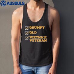 Funny Veteran  Grumpy Old Vietnam Veteran Tank Top