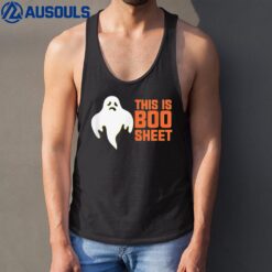 Funny and Cute Spooky Ghost Boo Sheet Halloween Tank Top