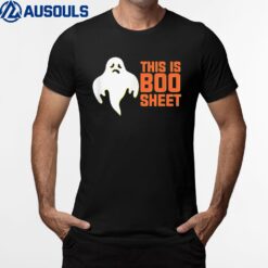 Funny and Cute Spooky Ghost Boo Sheet Halloween T-Shirt