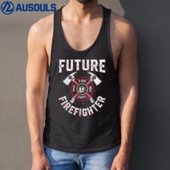 Future Firefighter Men Women Thin Red Line Firefighting Ver 2 Tank Top