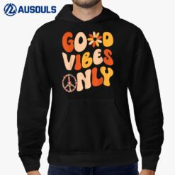 GOOD VIBES ONLY PEACE LOVE 60s 70s Tie Dye Groovy HippiE Hoodie