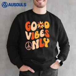 GOOD VIBES ONLY PEACE LOVE 60s 70s Tie Dye Groovy HippiE Sweatshirt