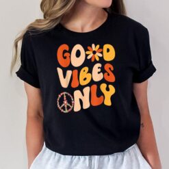 GOOD VIBES ONLY PEACE LOVE 60s 70s Tie Dye Groovy HippiE T-Shirt