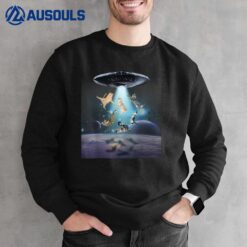 Galaxy Cat Shirt Awesome Cat Lovers Cat Graphic Space Cat Sweatshirt